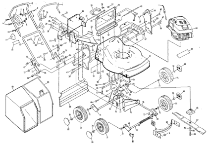 Replacement Parts Diagram and Parts List for 917384040  Craftsman Lawn Mower