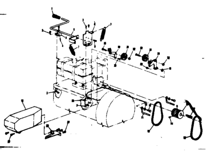 Belt Assembly Diagram and Parts List for 53690524  Craftsman Snow Blower