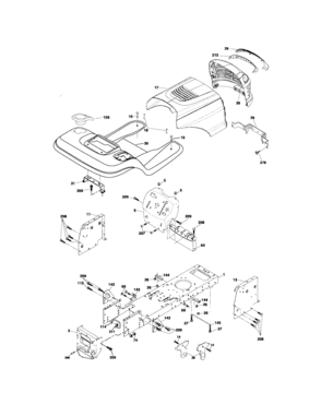 Chassis And Enclosures Diagram and Parts List for 917276750  Craftsman Lawn Tractor