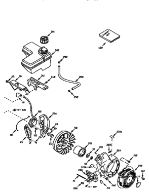 4 Cycle Engine Div71/143 Diagram and Parts List for 143965007  Craftsman Engine