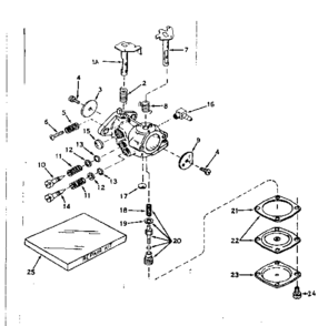 Carburetor No. 630986 Diagram and Parts List for 143171212  Craftsman Engine