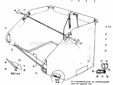 Page C Diagram and Parts List for 426260911  Craftsman Leaf Blower / Vacuum