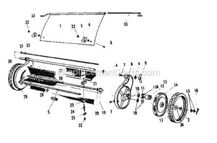 Page A Diagram and Parts List for 426260912  Craftsman Leaf Blower / Vacuum