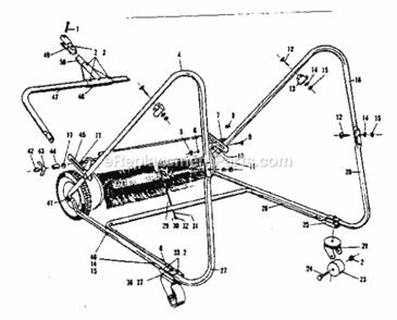 Page B Diagram and Parts List for 42626091  Craftsman Leaf Blower / Vacuum
