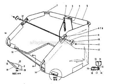 Page C Diagram and Parts List for 42626091  Craftsman Leaf Blower / Vacuum