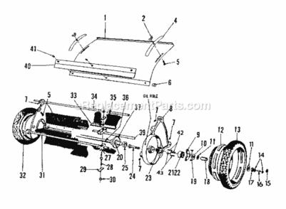 Page A Diagram and Parts List for 426260922  Craftsman Leaf Blower / Vacuum