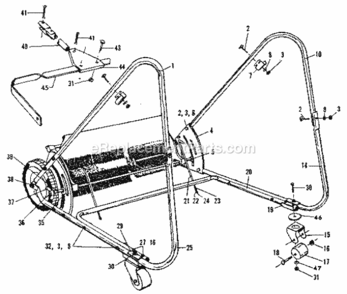 Page B Diagram and Parts List for 426260922  Craftsman Leaf Blower / Vacuum