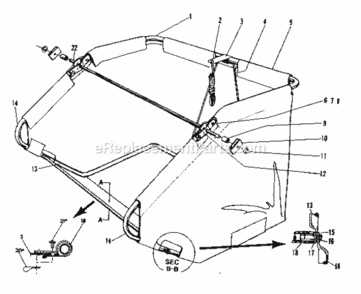 Page C Diagram and Parts List for 426260922  Craftsman Leaf Blower / Vacuum