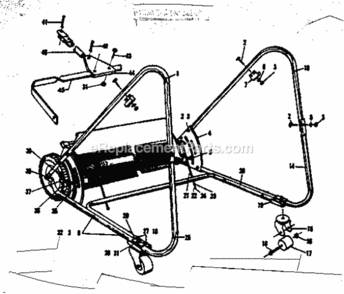Part Location Diagram of 76-272-B Craftsman Support
