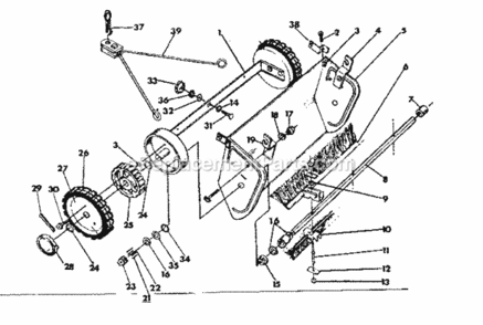 Part Location Diagram of 74-79-LB Craftsman Pinion