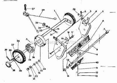 Page A Diagram and Parts List for 426260932  Craftsman Leaf Blower / Vacuum