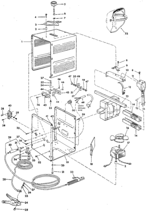 Part Location Diagram of 9-1321 Craftsman Helment