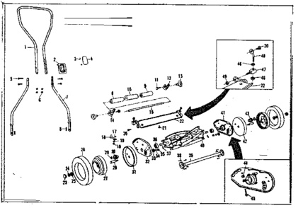 Replacement Parts Diagram and Parts List for 53681297  Craftsman Lawn Mower