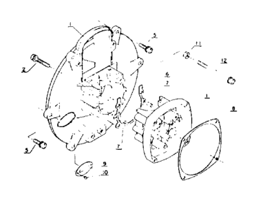 Crankcase Diagram and Parts List for PB-202  Craftsman Leaf Blower / Vacuum