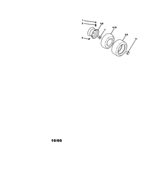 Wheels And Tires Diagram and Parts List for 917270670  Craftsman Lawn Tractor