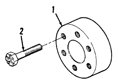Drive Plate Hub Diagram and Parts List for 73911054C  Craftsman Engine