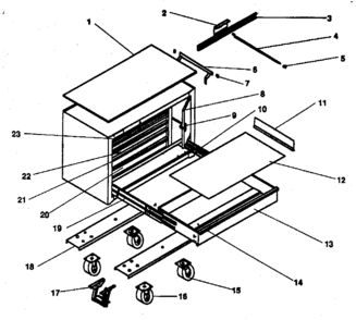 Part Location Diagram of M8641A1 Craftsman Dwr pull