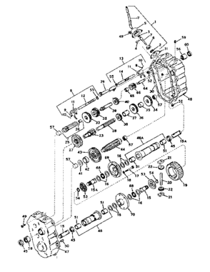 Lift Rod Assembly Diagram and Parts List for 1318470  Craftsman Lawn Mower