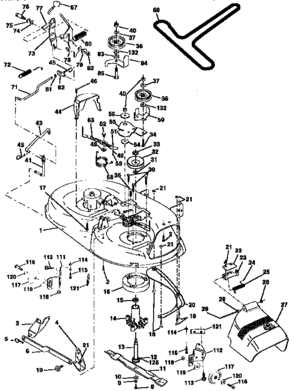 Part Location Diagram of 106932X Craftsman Knob