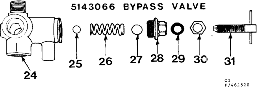 Bypass Valve Diagram and Parts List for 471462520  Craftsman Pressure Washer