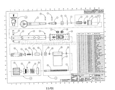 Torque Wrench Diagram and Parts List for 44597  Craftsman Wrench