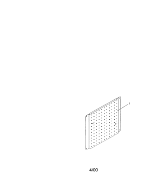 Pegboard Side Accessory Diagram and Parts List for 706655415  Craftsman Tool Stand & Cart