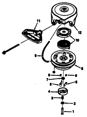 Rewind Starter No. 590630 Diagram and Parts List for 143786012  Craftsman Engine