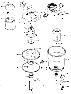 Part Location Diagram of 73167 Generac Stator assembly