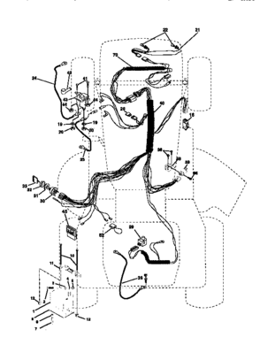 Electrical Diagram and Parts List for 917256571  Craftsman Lawn Tractor