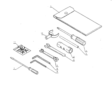 Tools Diagram and Parts List for 271281610  Craftsman Trimmer