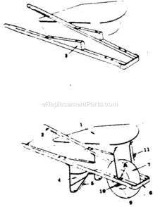 Part Location Diagram of 00602400 Craftsman Front Brace