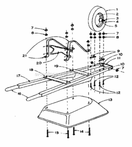Part Location Diagram of 00039100 Craftsman Wheel Assembly