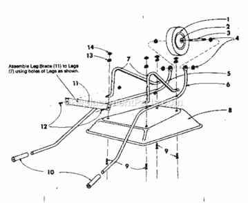 Part Location Diagram of 00030500 Craftsman Wheel