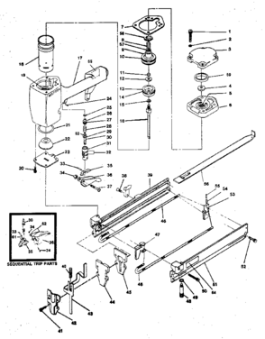 Part Location Diagram of T36005 Craftsman Trigger