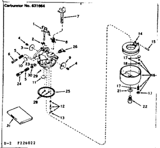 Part Location Diagram of 631659 Craftsman Nut