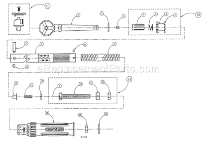 Wrench Diagram and Parts List for 45544594  Craftsman Wrench