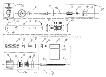 Wrench Diagram and Parts List for 45544596  Craftsman Wrench