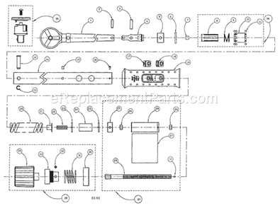 Part Location Diagram of 44025 Craftsman Carrying Case