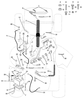 Part Location Diagram of STD365402 Craftsman Ignition Switch