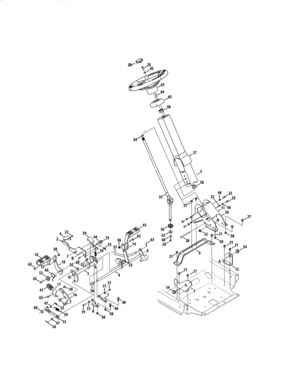 Steering/brake Diagram and Parts List for 247204100  Craftsman Engine
