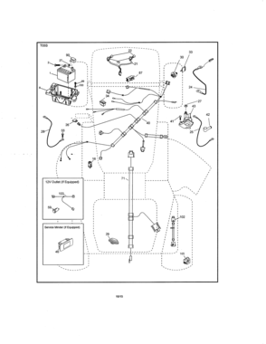 Electrical Diagram and Parts List for 917203901  Craftsman Lawn Tractor