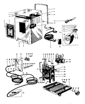 Unit Diagram and Parts List for 11320261  Craftsman Welder