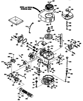 Craftsman 4-cycle Engine Diagram and Parts List for 143944006  Craftsman Engine