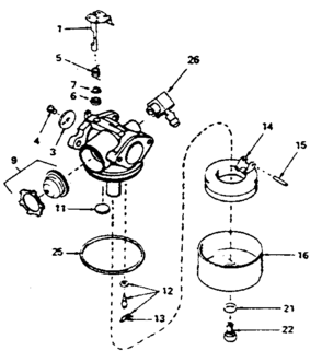 Part Location Diagram of 632505 Craftsman Lawn & garden equipment nut