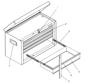 Tool Chest Diagram and Parts List for 706825910  Craftsman Tool Stand & Cart