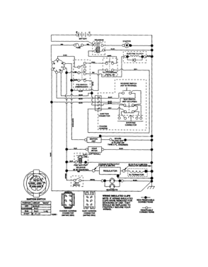 Schematic Diagram Diagram and Parts List for 917276180  Craftsman Lawn Tractor