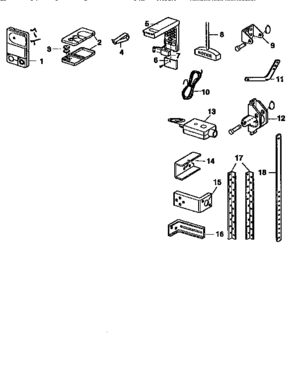 Installation Diagram and Parts List for 13953662SRT  Craftsman Garage Door Opener