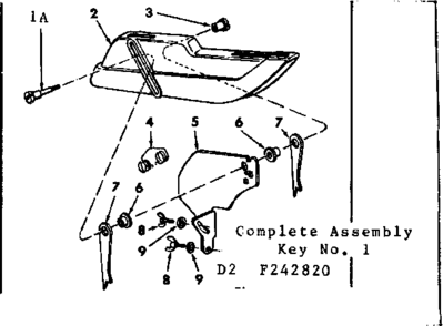 Saw Guard Asm Diagram and Parts List for 113242820  Craftsman Saw