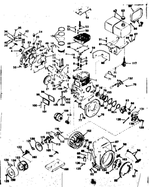 Part Location Diagram of 32682 Craftsman Blower housing