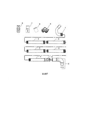 Part Location Diagram of 530403797 Husqvarna Adapter-Gutter Kit